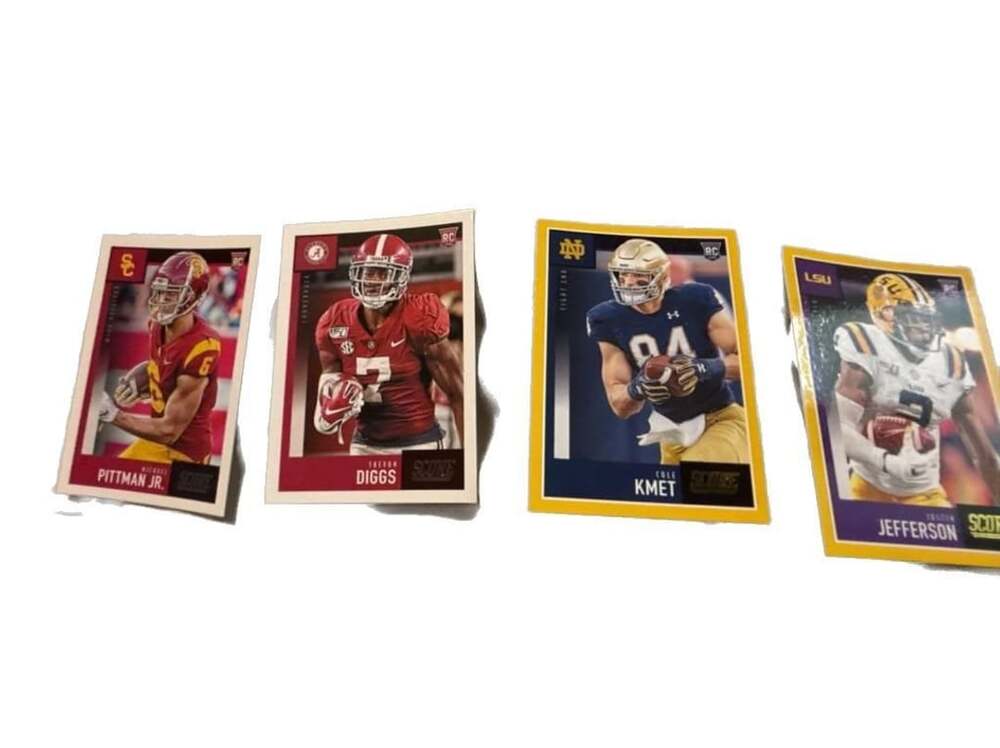 2020 Score NFL Rookie Lot Justin Jefferson Gold Diggs Pittman Kmet RC